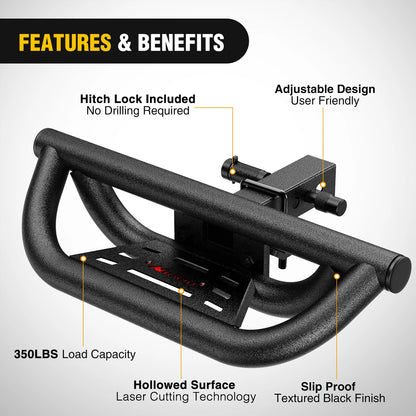 Universal Hitch Step Drop Trailer Hitch Fit 2 Inch Receiver