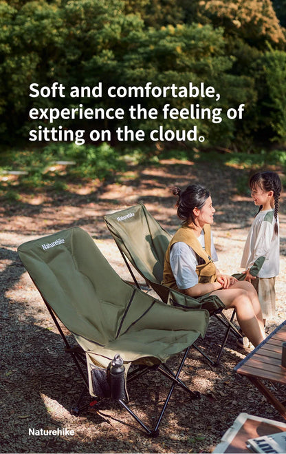 High Back Moon Chair Camping Outdoor Adjustable Lounge Chair